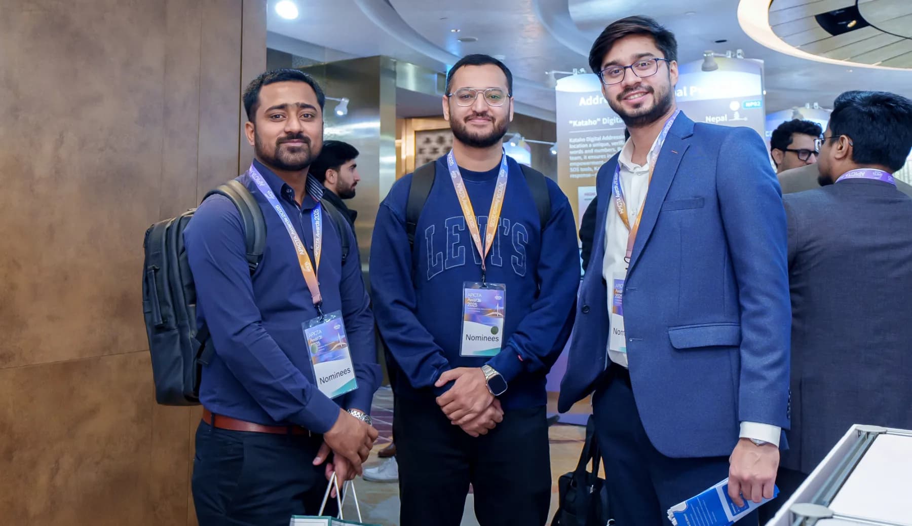 Qalab Hassnain Agha with the Quickgen Technologies team at the APICTA Awards 2025 in Kaohsiung, Taiwan