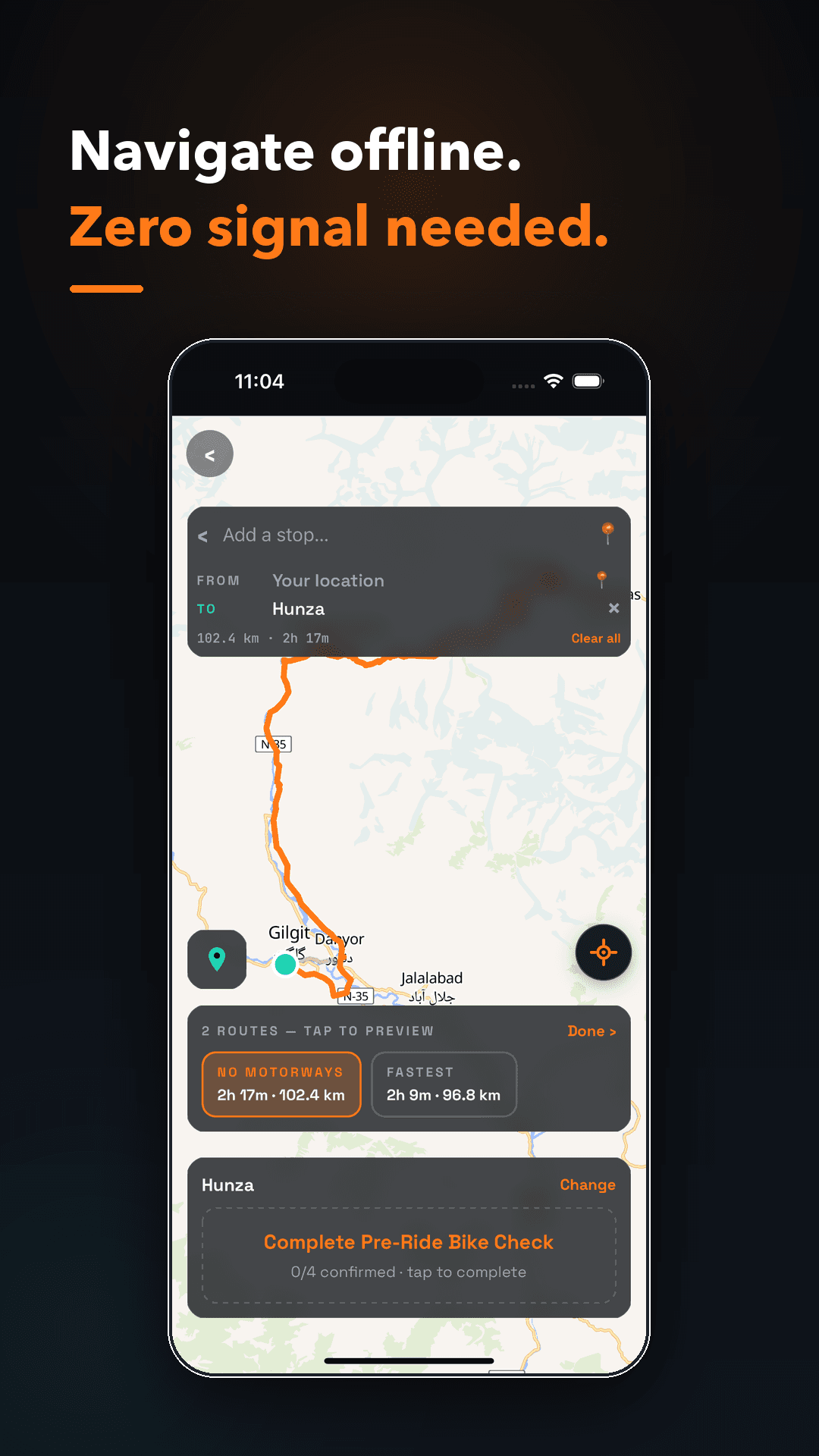 Apex Rider — Ride Map