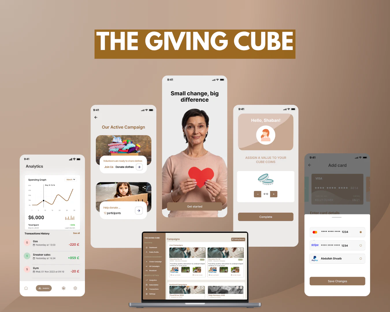 The Giving Cube (IoT Donation Ecosystem) — The Giving Cube screenshot