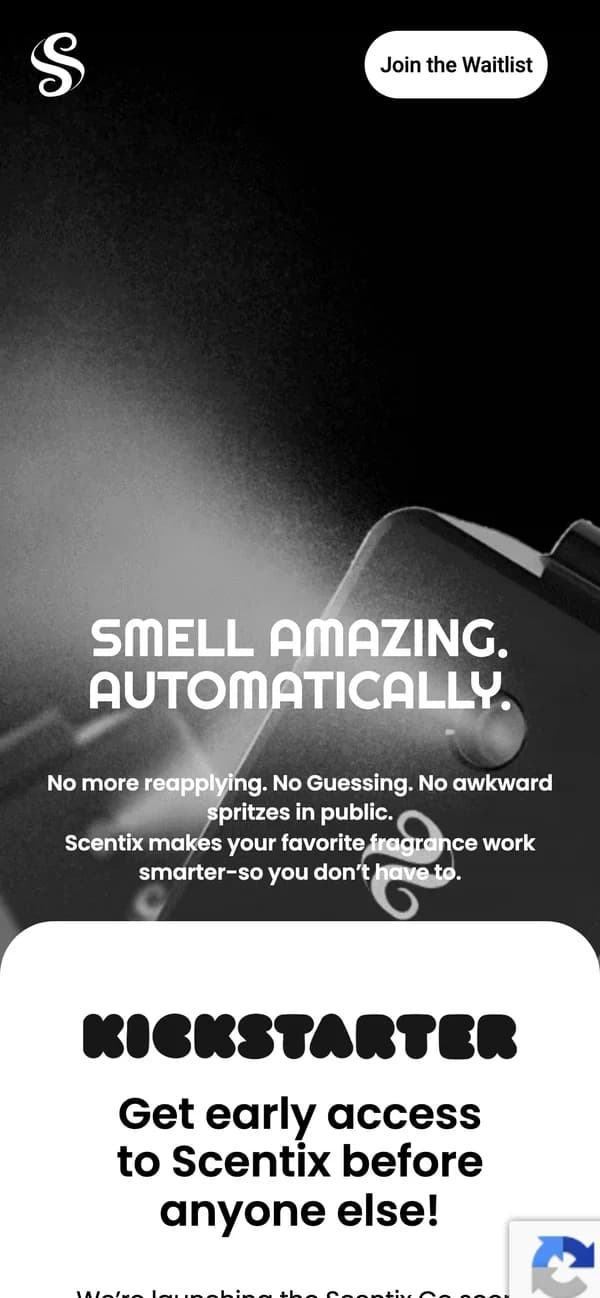 Scentix: Website · mobile, mobile