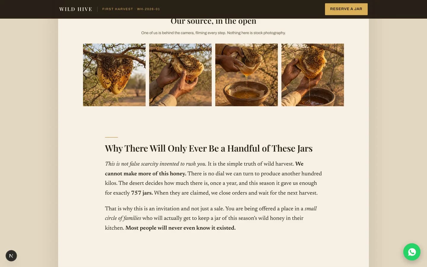 Wild Hive (Self-Hosted Shopify Alternative for a COD Brand) — Storefront — Gallery screenshot