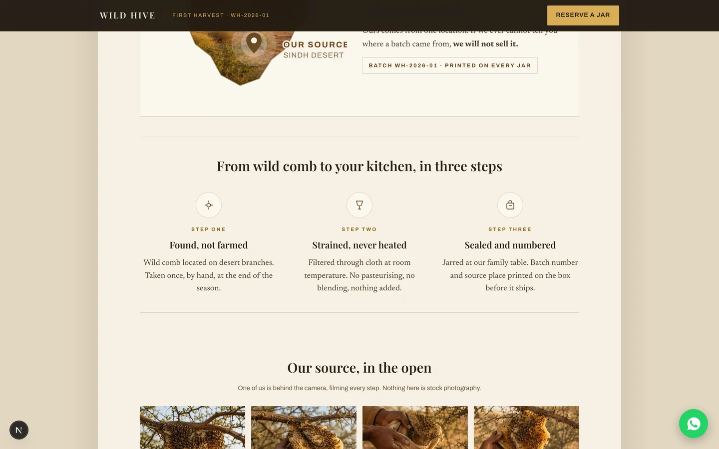 Wild Hive (Self-Hosted Shopify Alternative for a COD Brand) — Storefront — Process screenshot